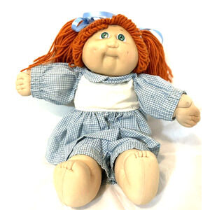 Cabbage Patch Doll signed (Green Xavier Roberts 84) Red hair 1978-1982